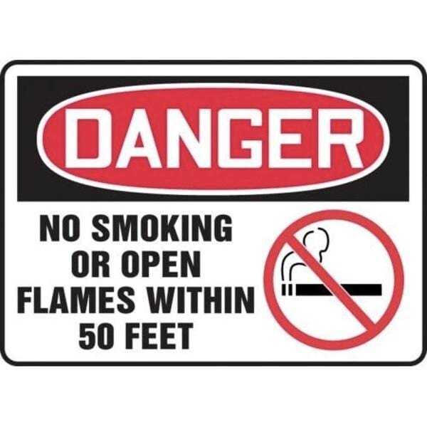 Accuform OSHA DANGER SAFETY SIGN NO SMOKING MSMK121VP MSMK121VP - main